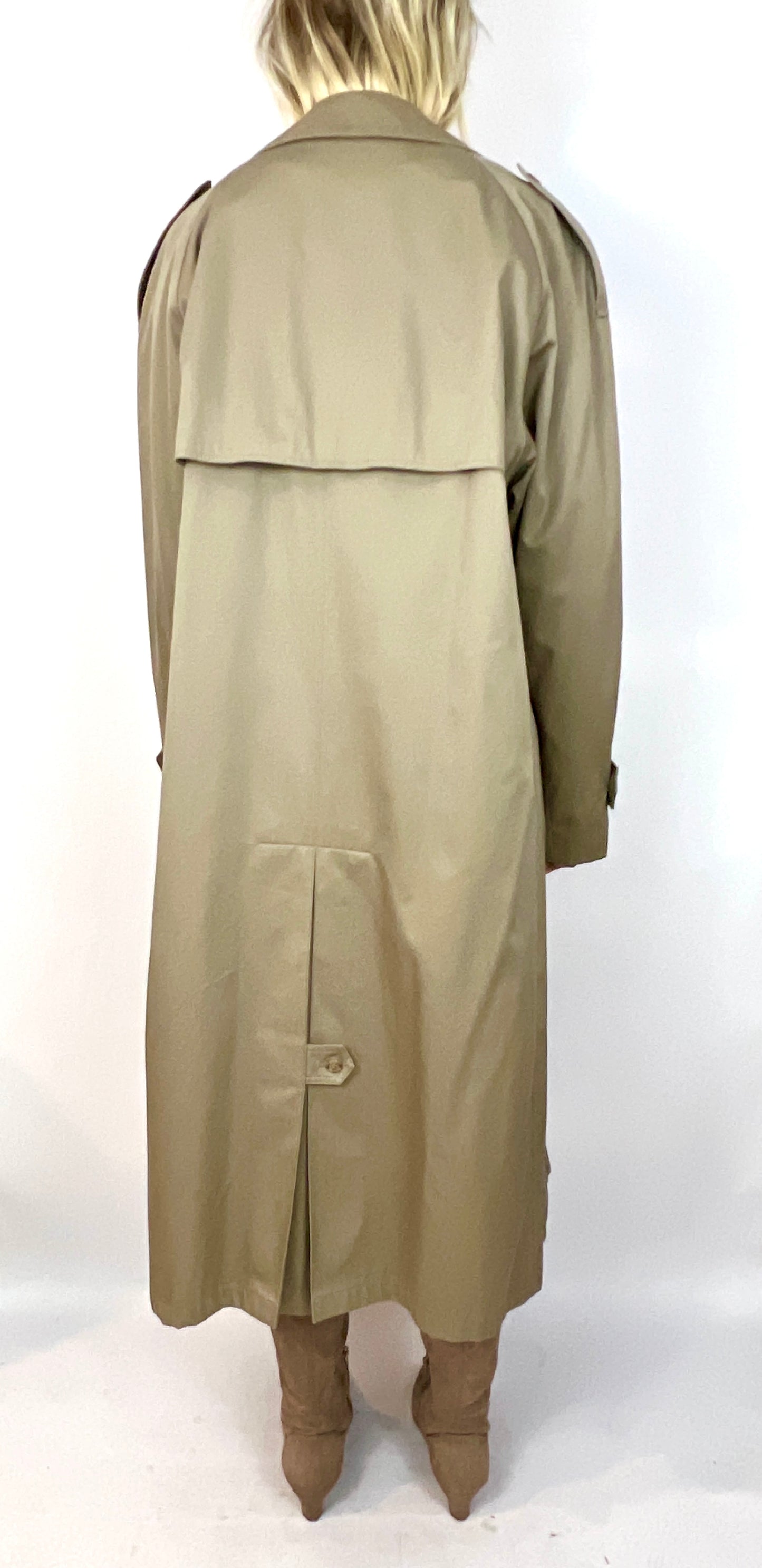 1980S CHRISTIAN DIOR OVERSIZED TRENCH COAT, MARSH
