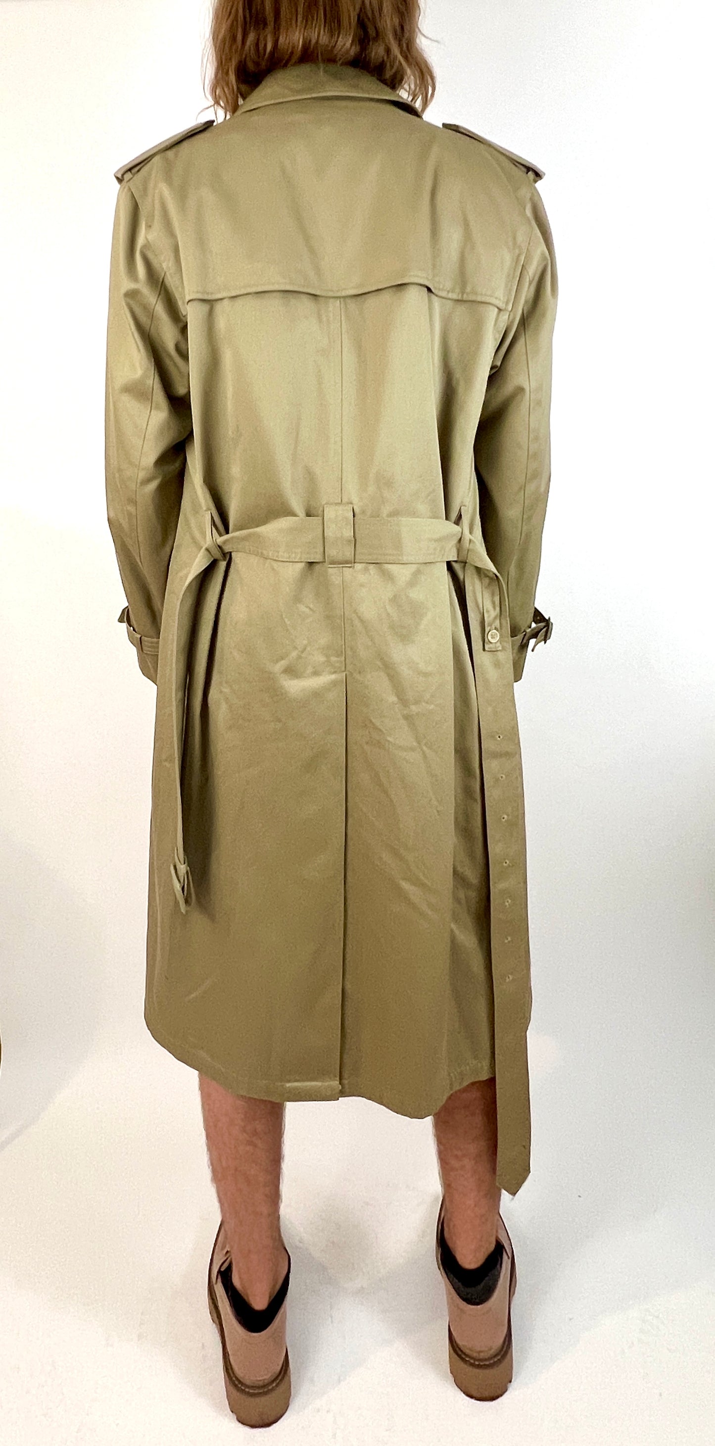 80S OLEG CASSINI MULTI-SEASONAL OVERSIZED TRENCH, WILT