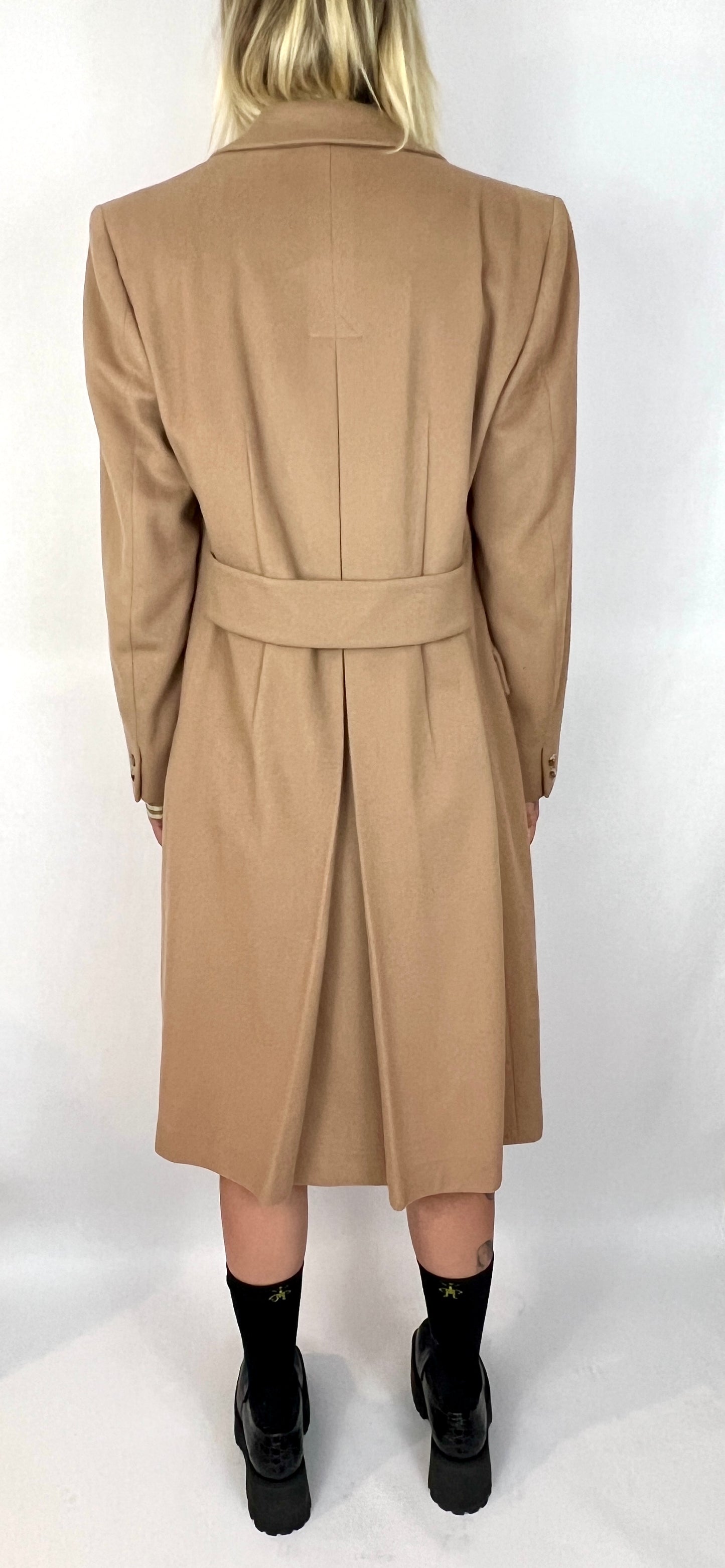 PIERRE CARDIN OVERSIZED WOOL COAT, SCOTCH
