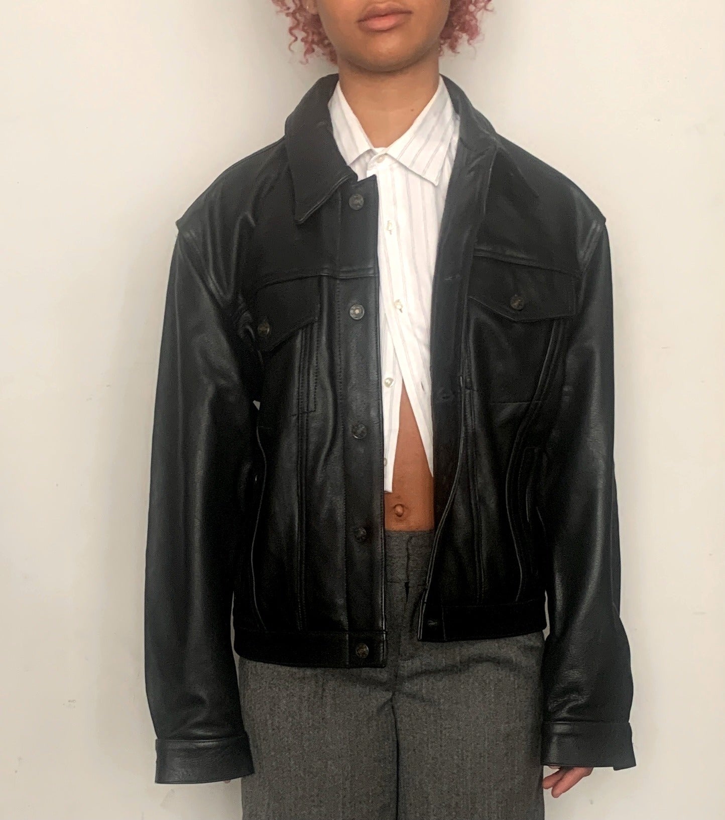 OVERSIZED BUFFALO LEATHER JACKET