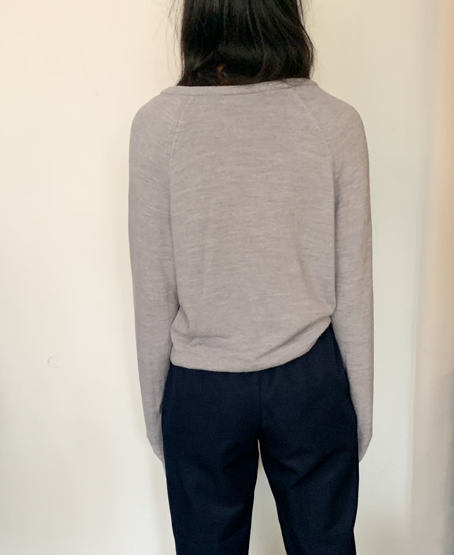 1980S CHRISTIAN DIOR V-NECK SWEATER, STONE