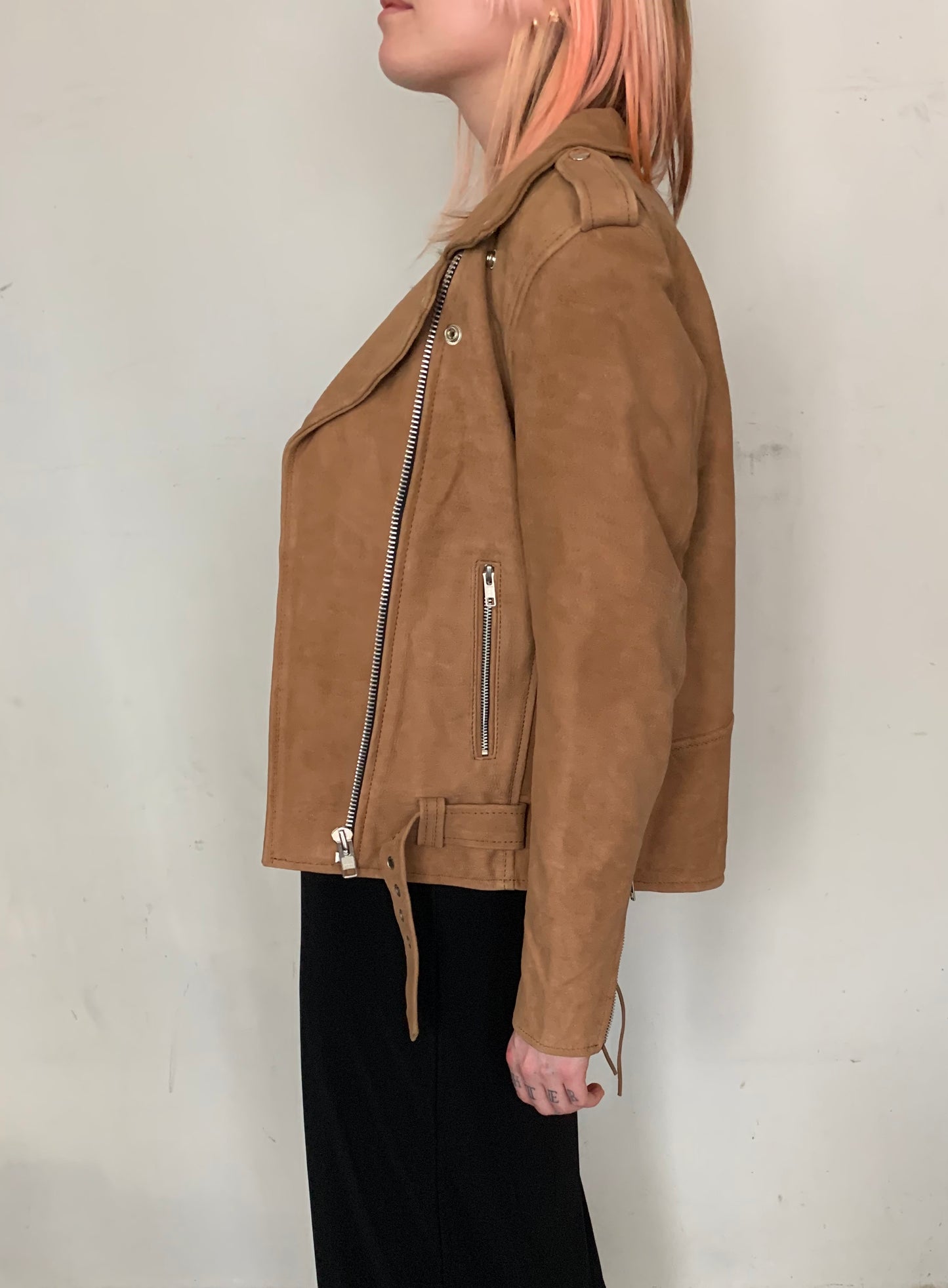 WOODLAND BUFFALO LEATHER MOTO JACKET