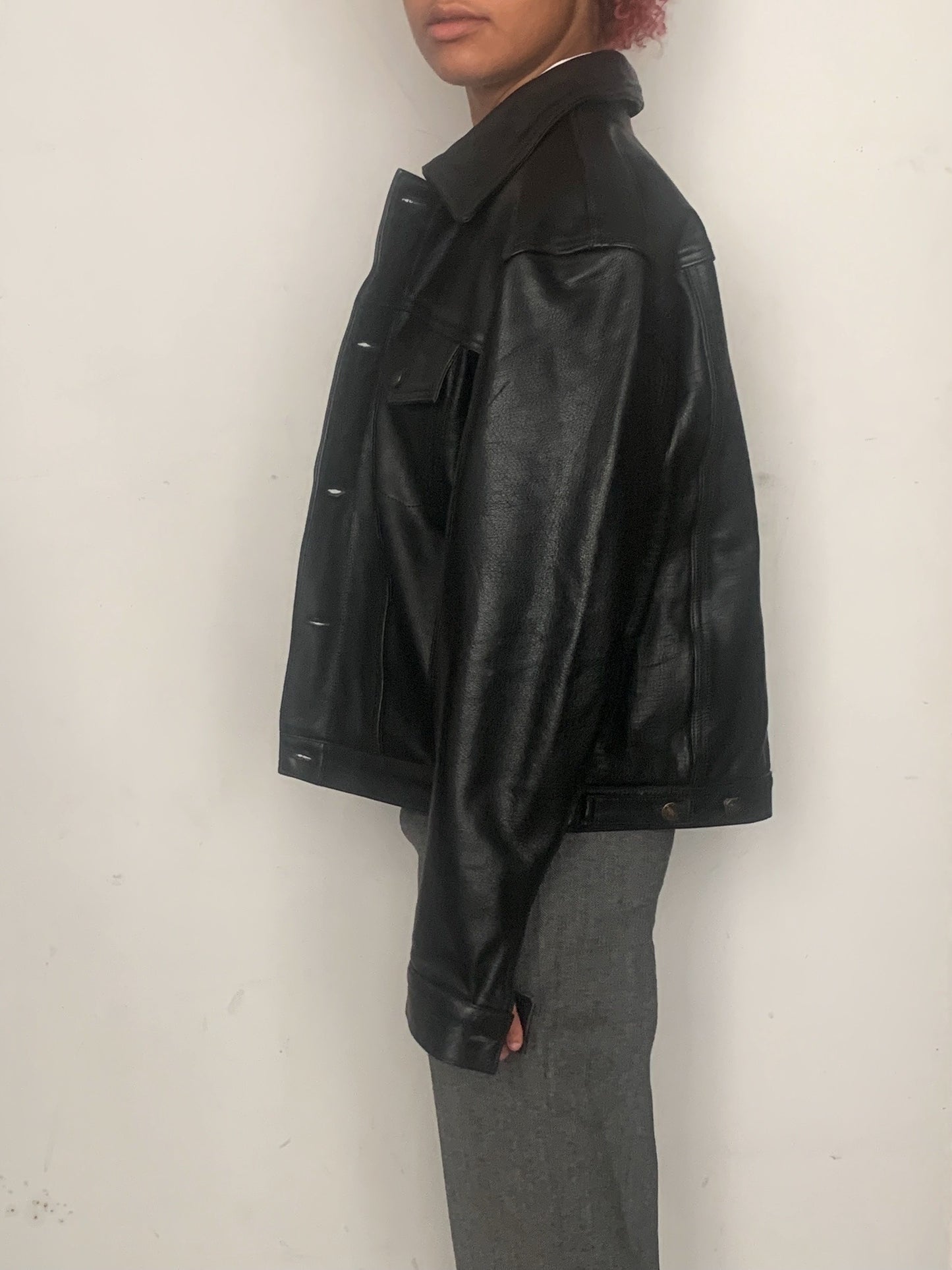 OVERSIZED BUFFALO LEATHER JACKET