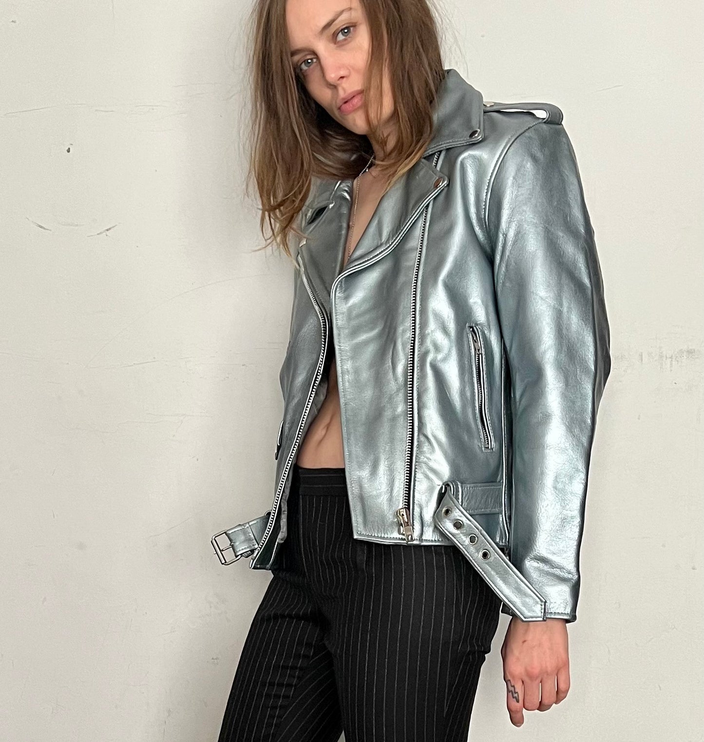 STARLIGHT COWHIDE MOTO JACKET