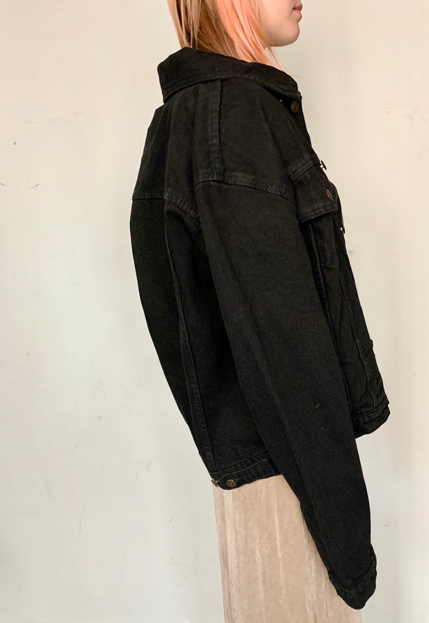 OVERSIZED DENIM UTILITY JACKET, NIGHT