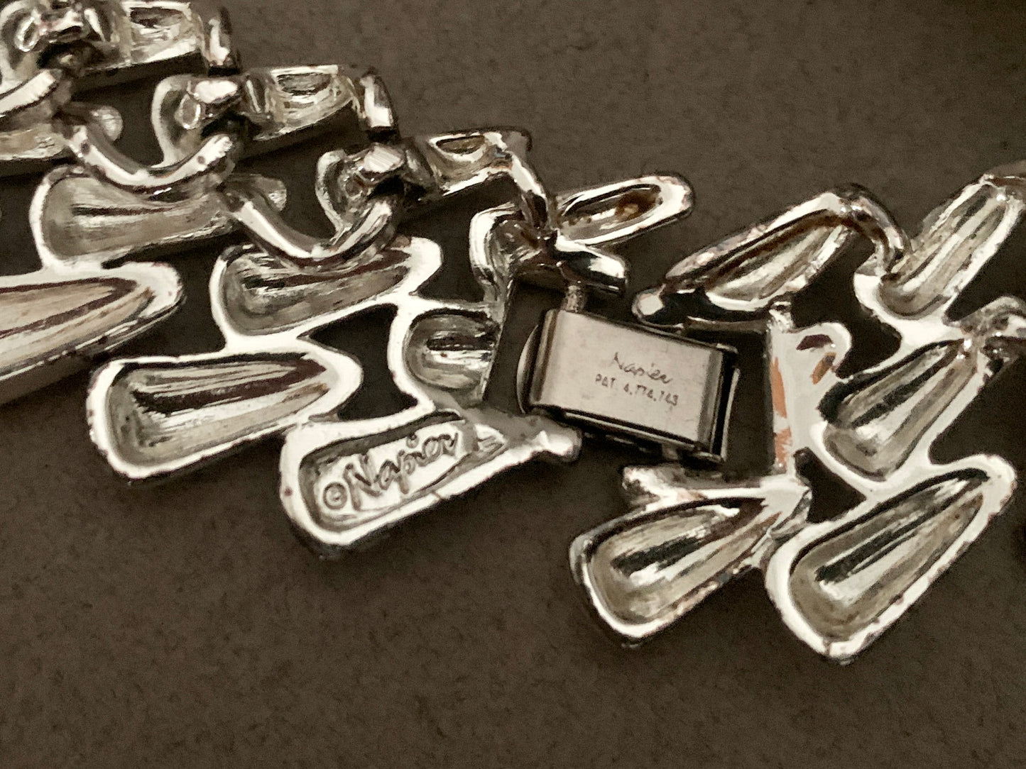 NAPIER SILVER STATEMENT NECKLACE