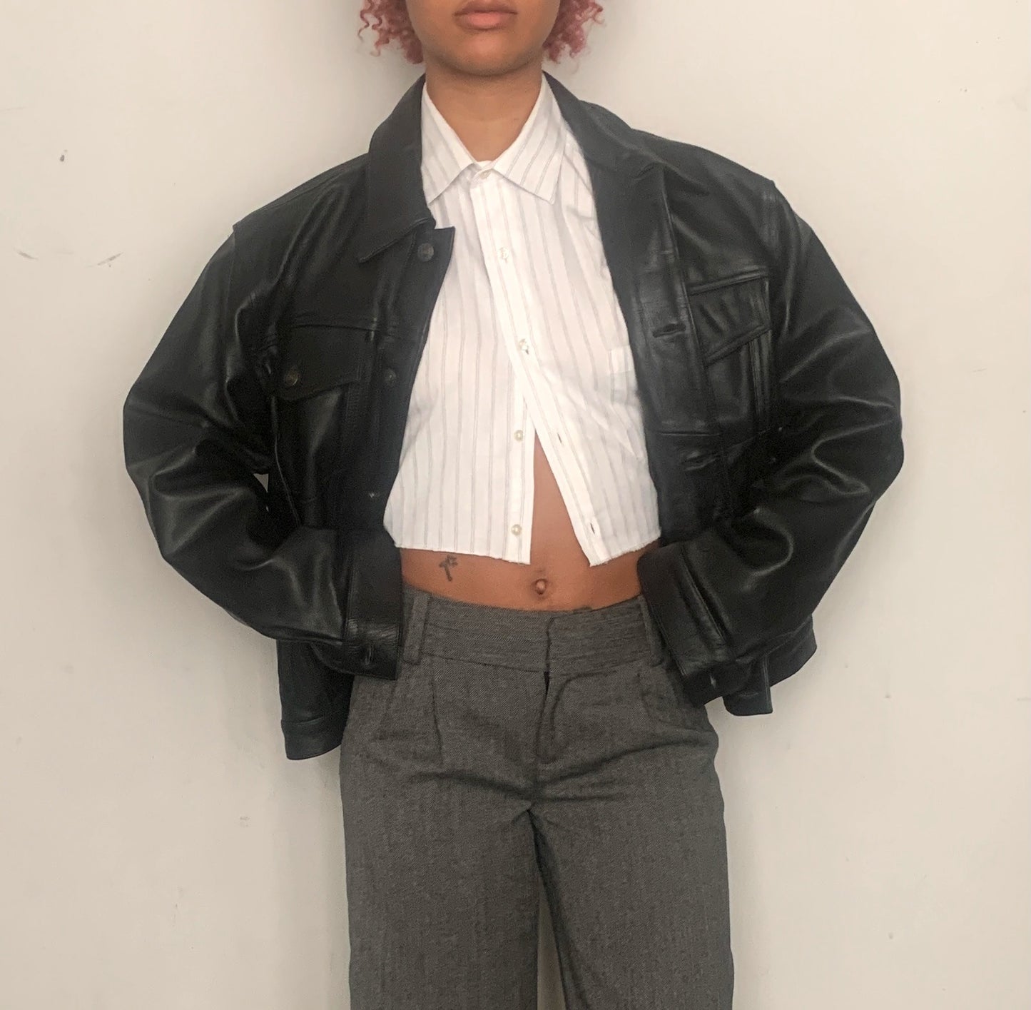 OVERSIZED BUFFALO LEATHER JACKET