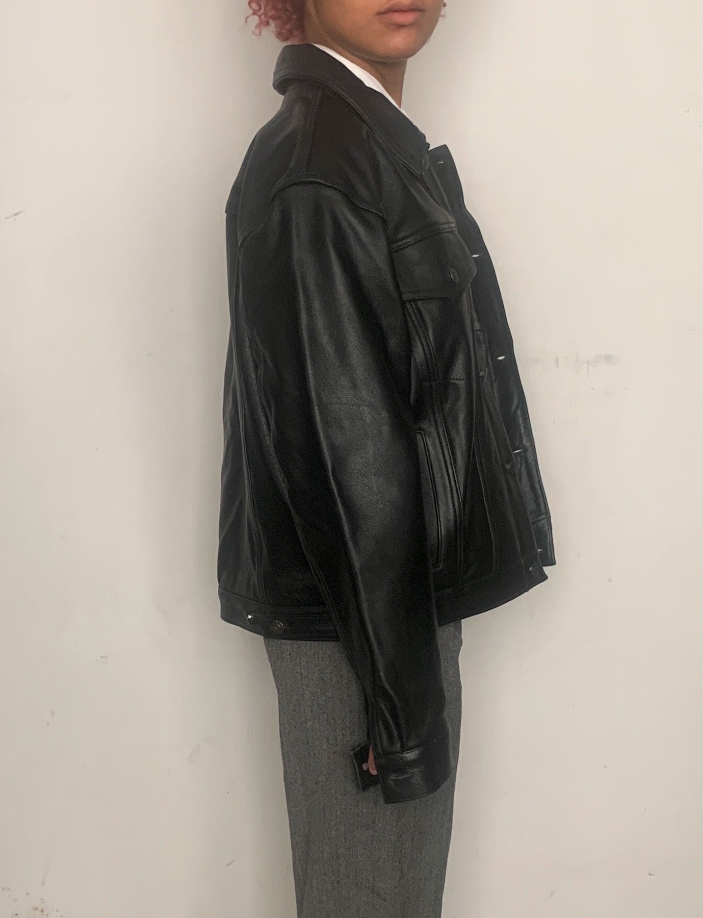 OVERSIZED BUFFALO LEATHER JACKET