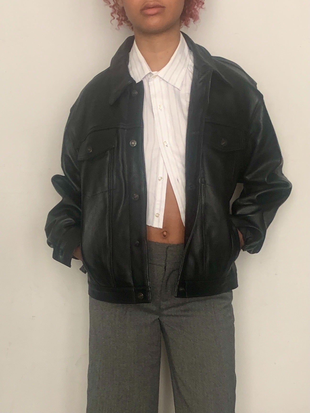 OVERSIZED BUFFALO LEATHER JACKET