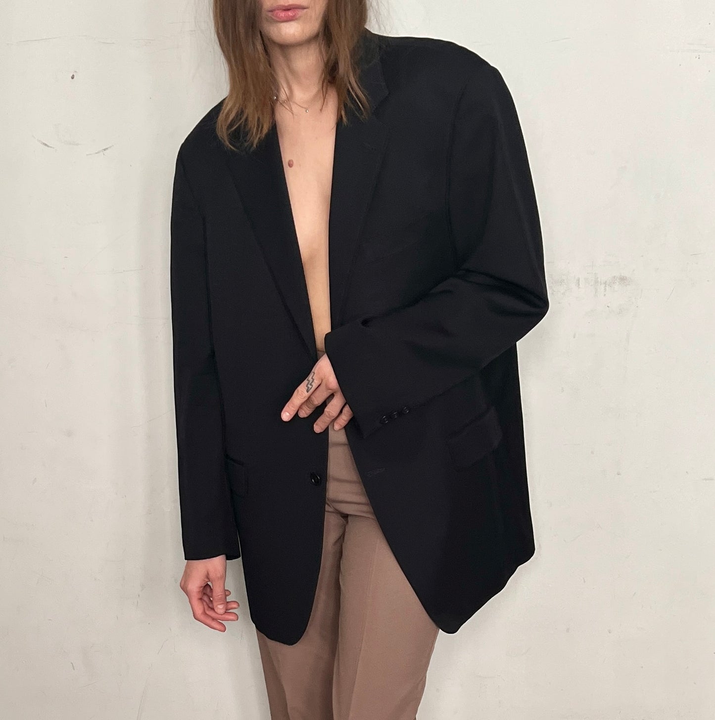 80S BURBERRY OVERSIZED BLAZER, GREASE