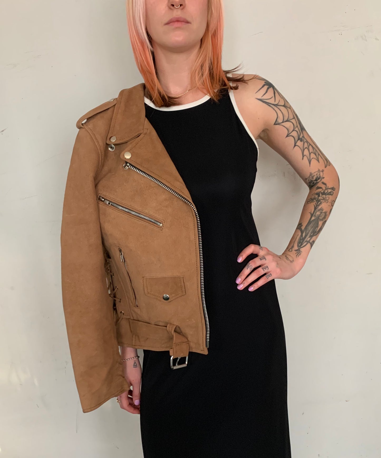WOODLAND BUFFALO LEATHER MOTO JACKET
