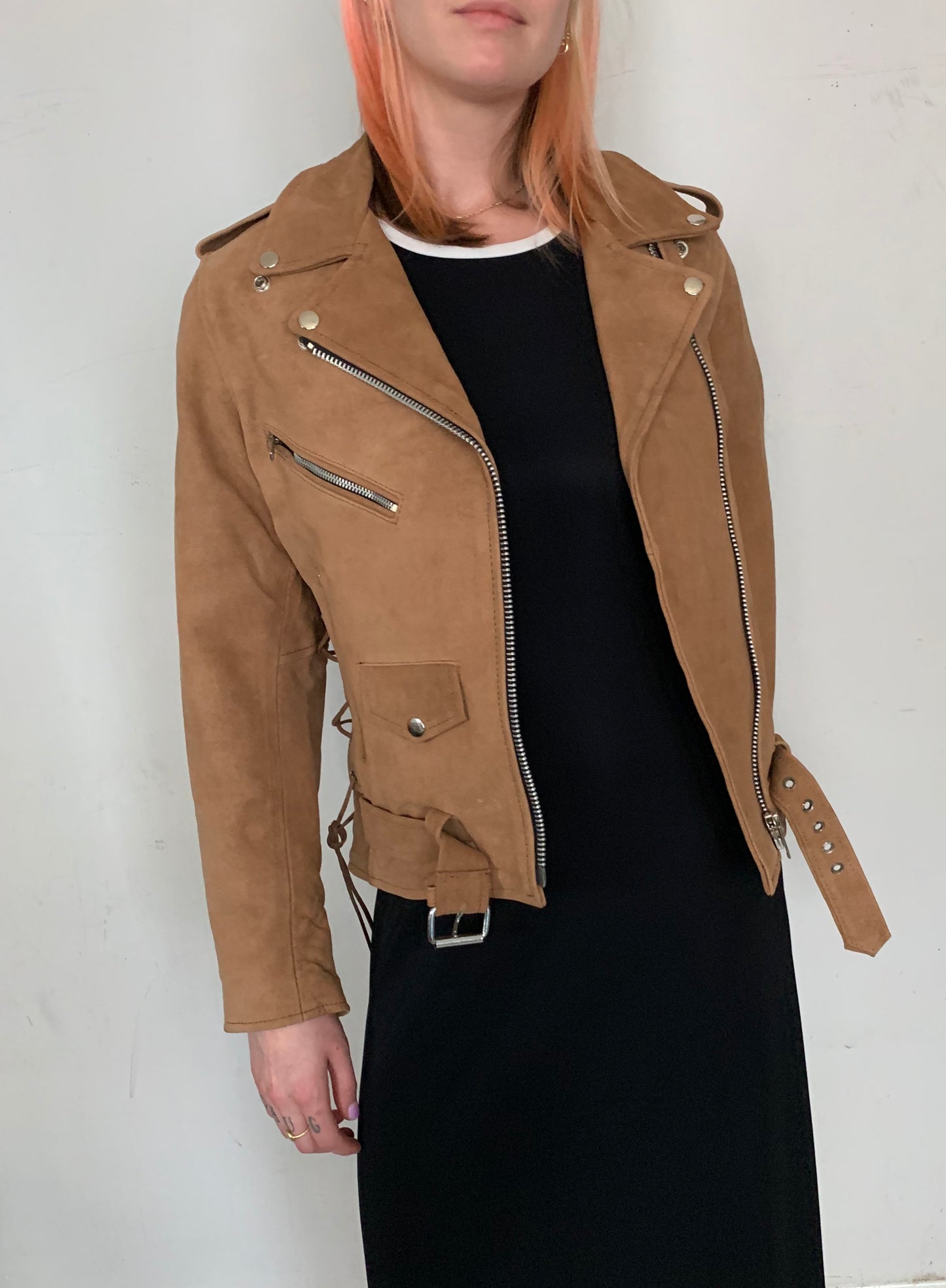 WOODLAND BUFFALO LEATHER MOTO JACKET