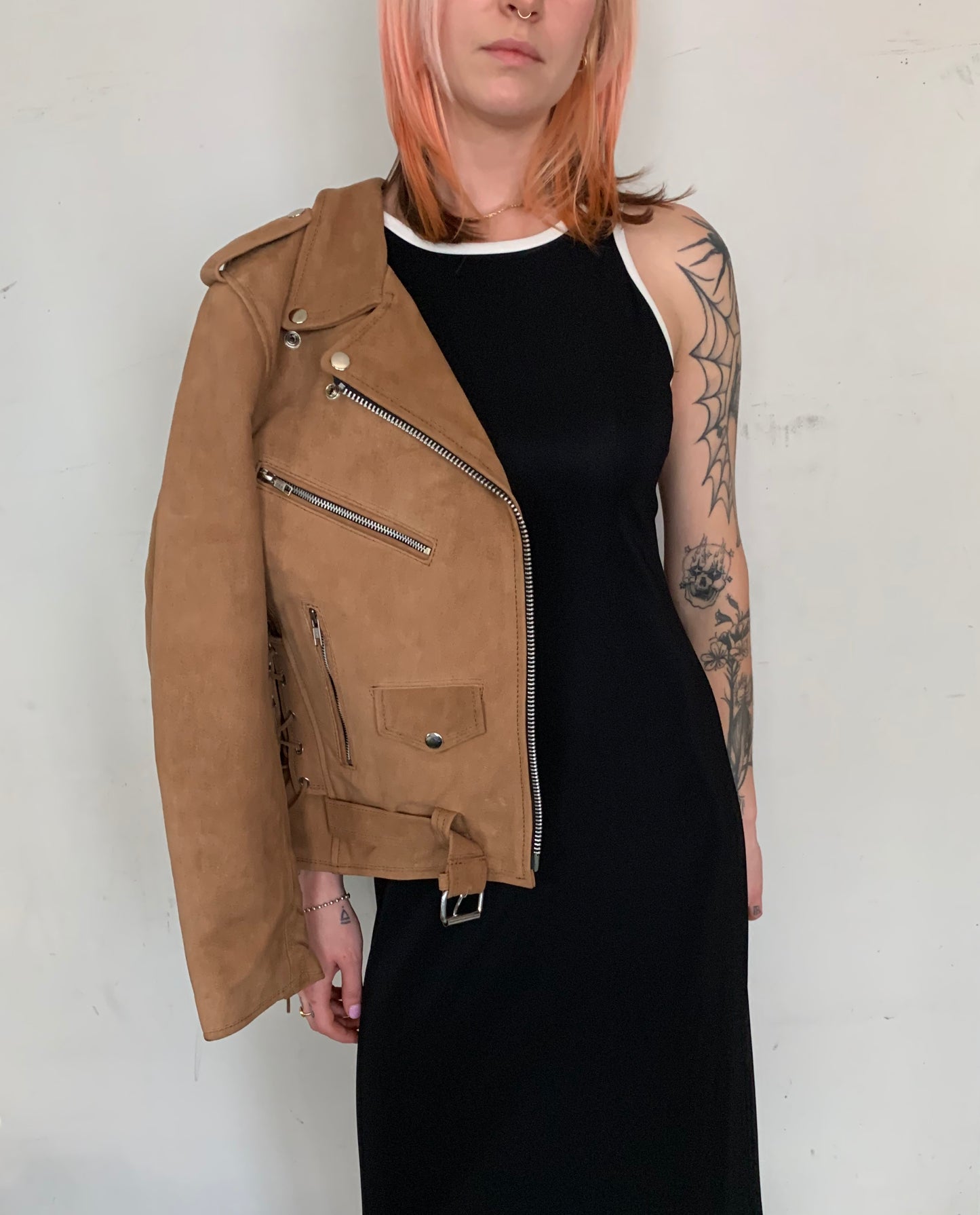 WOODLAND BUFFALO LEATHER MOTO JACKET