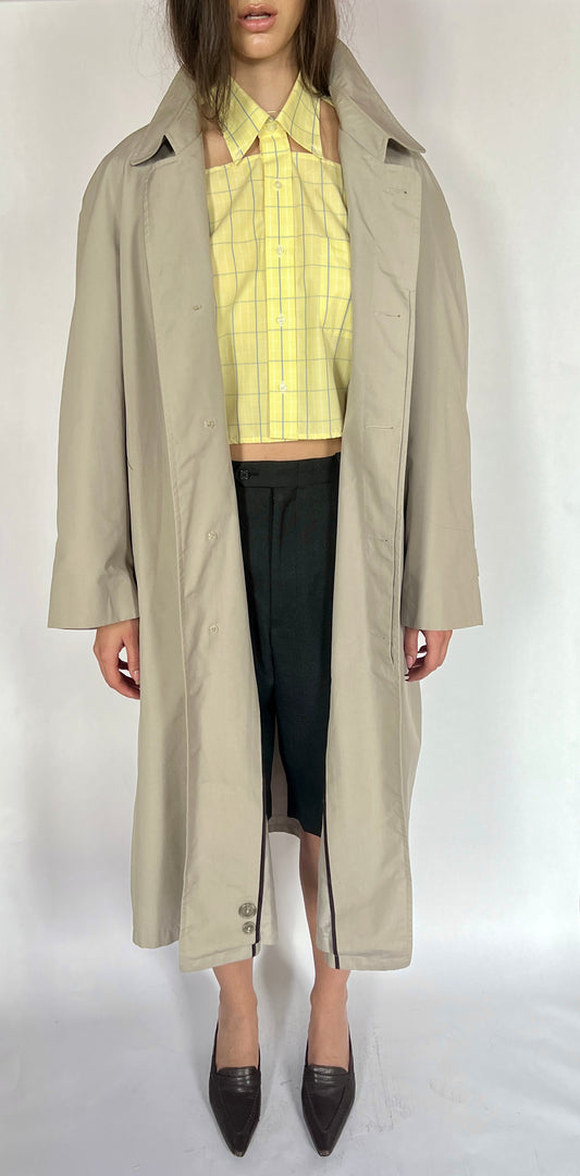 1980S CHRISTIAN DIOR OVERSIZED TRENCH COAT, DEW