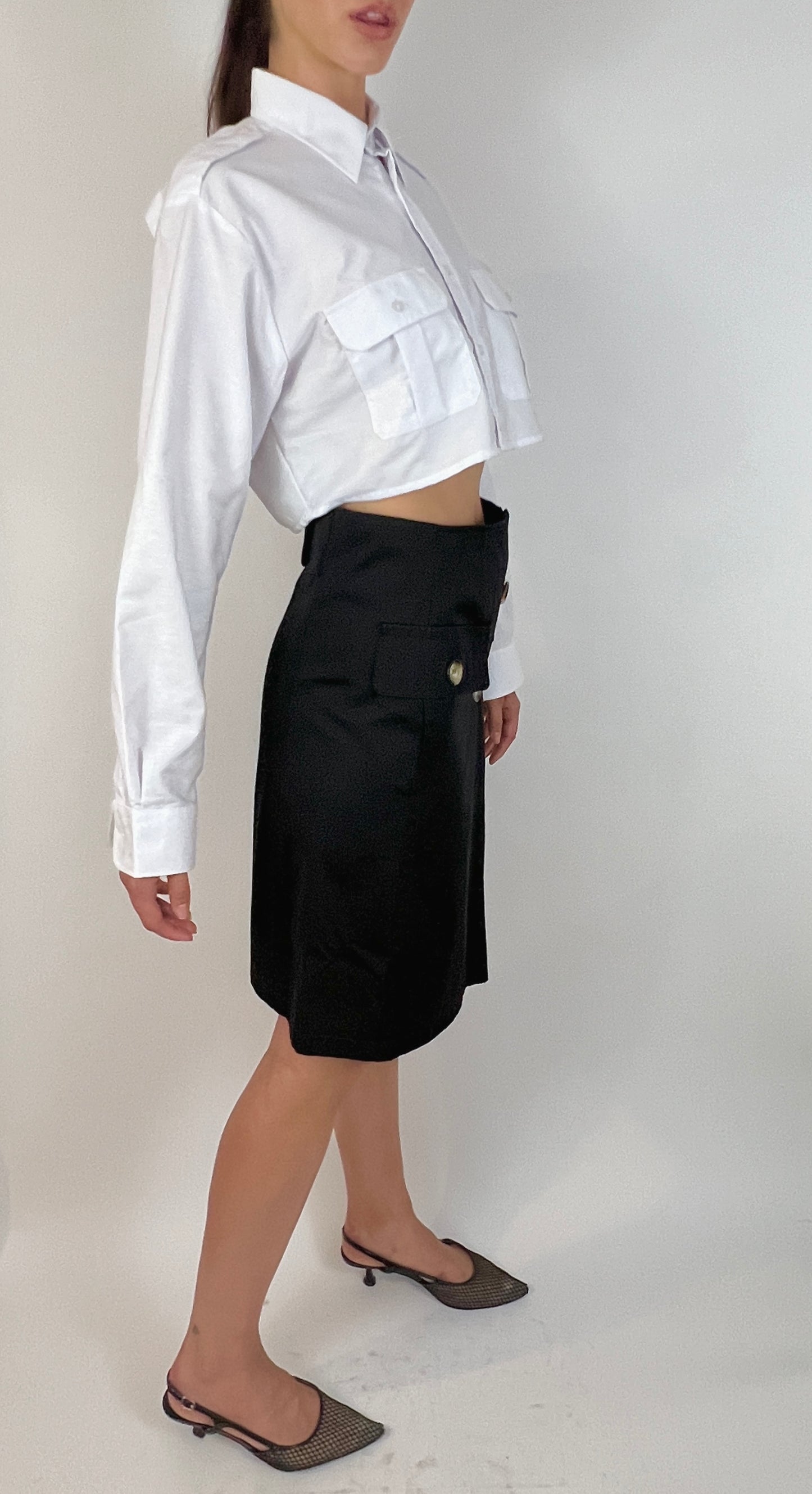 CUSTOM VTG TRENCH, NIOR. A-LINE SKIRT