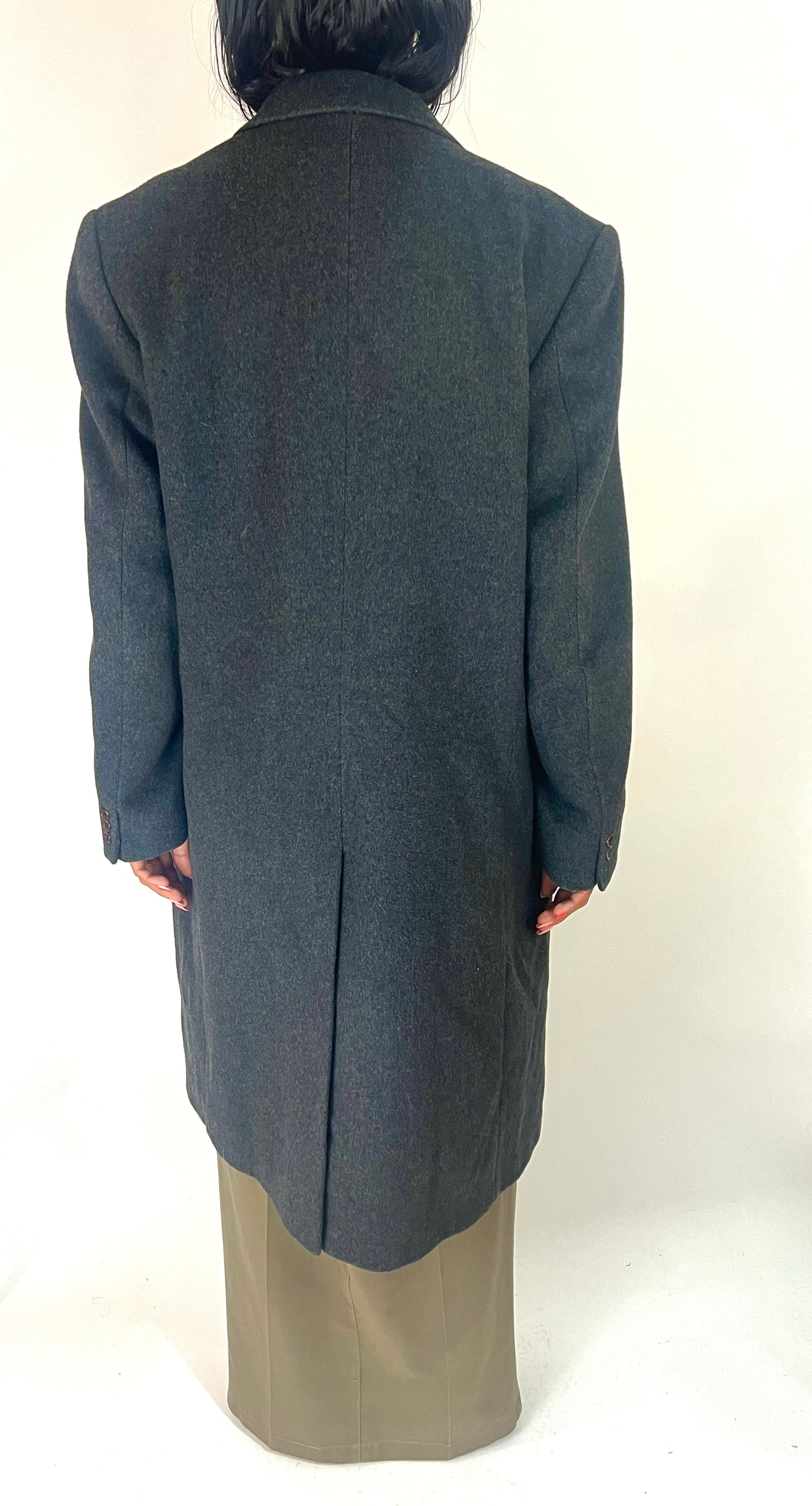 VTG OVERSIZED WOOL COAT, SINGE