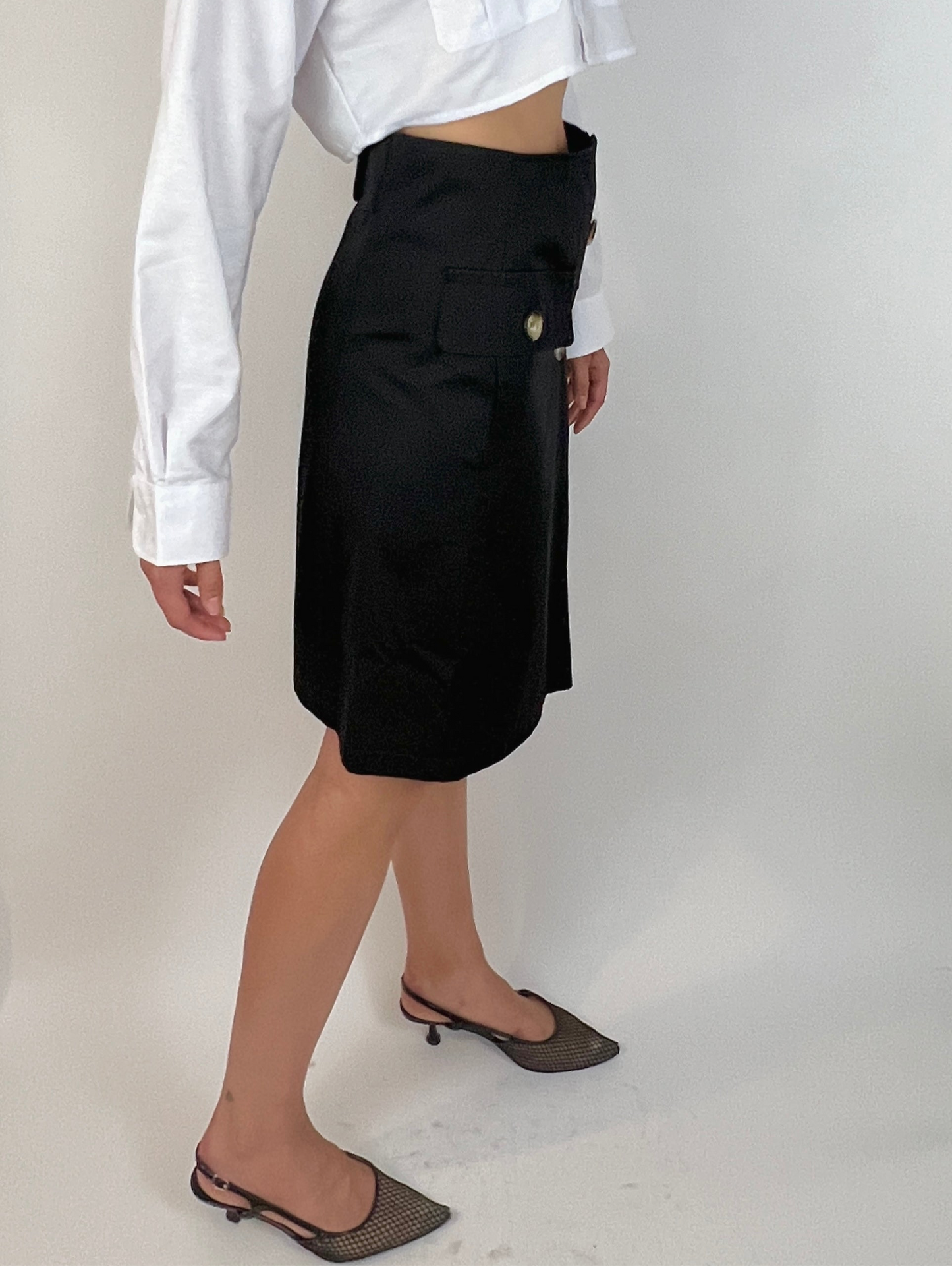 CUSTOM VTG TRENCH, NIOR. A-LINE SKIRT