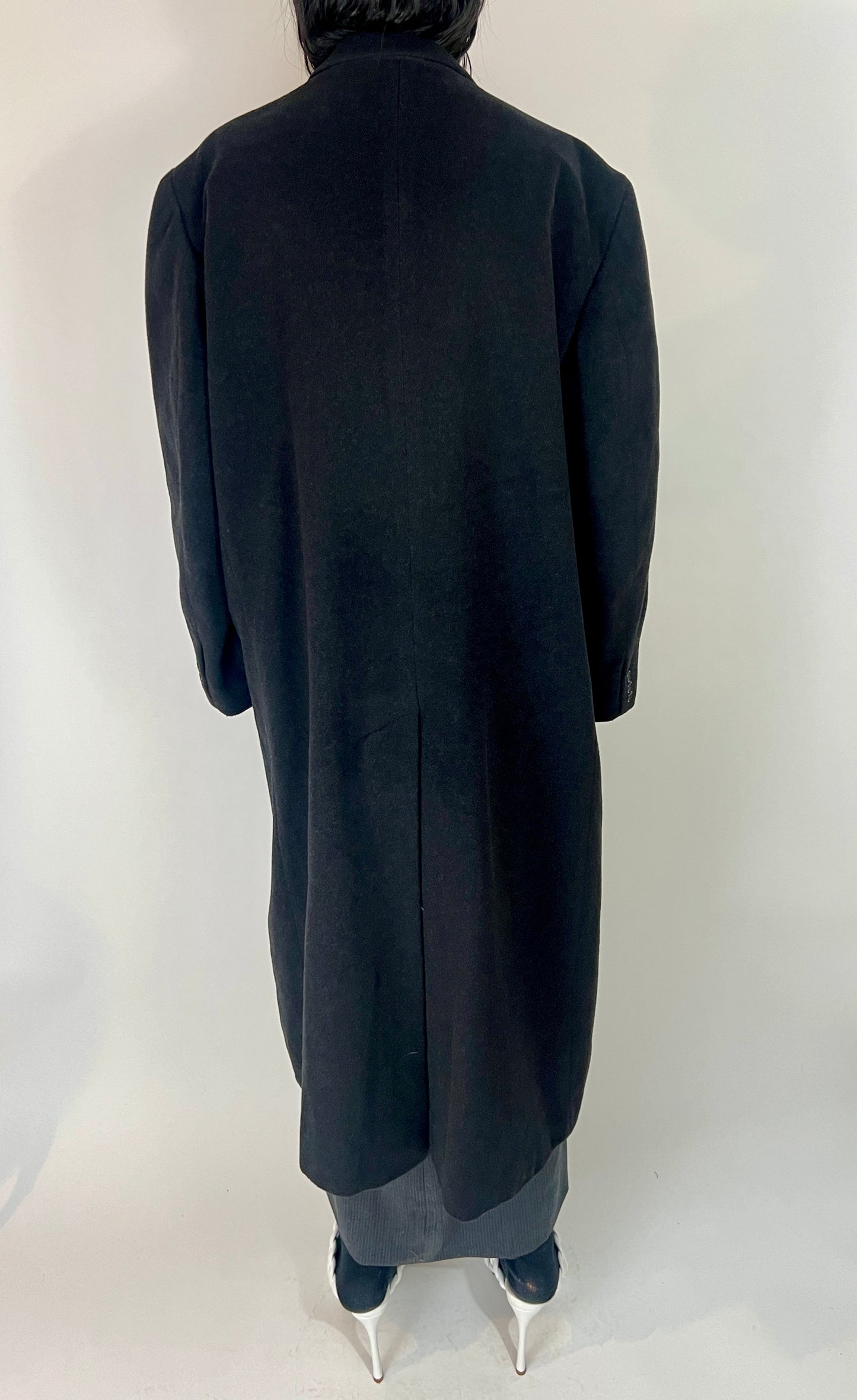 OVERSIZED WOOL COAT, OBSIDIAN