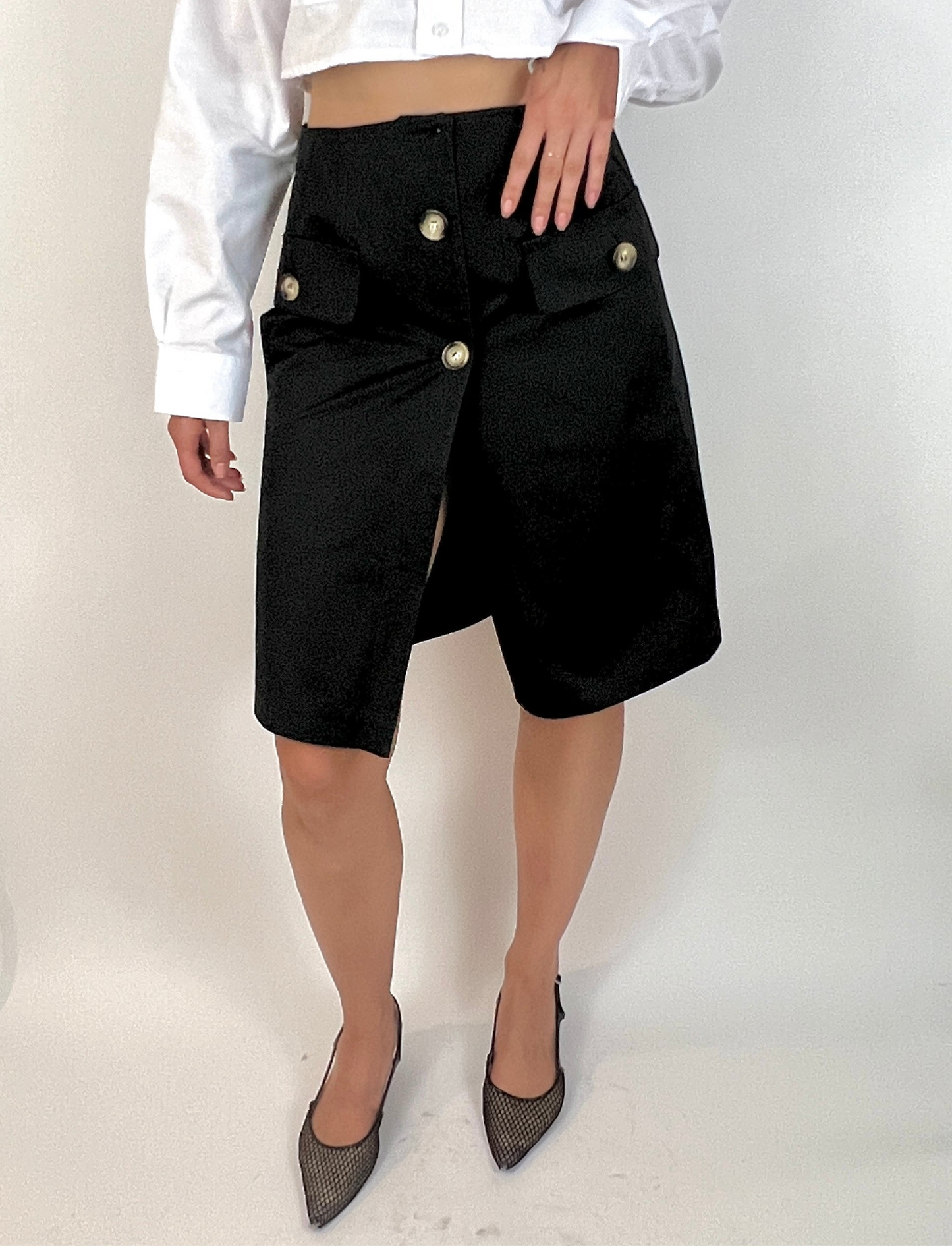 CUSTOM VTG TRENCH, NIOR. A-LINE SKIRT