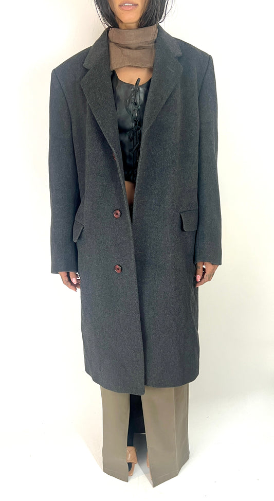 OVERSIZED WOOL COAT, SINGE