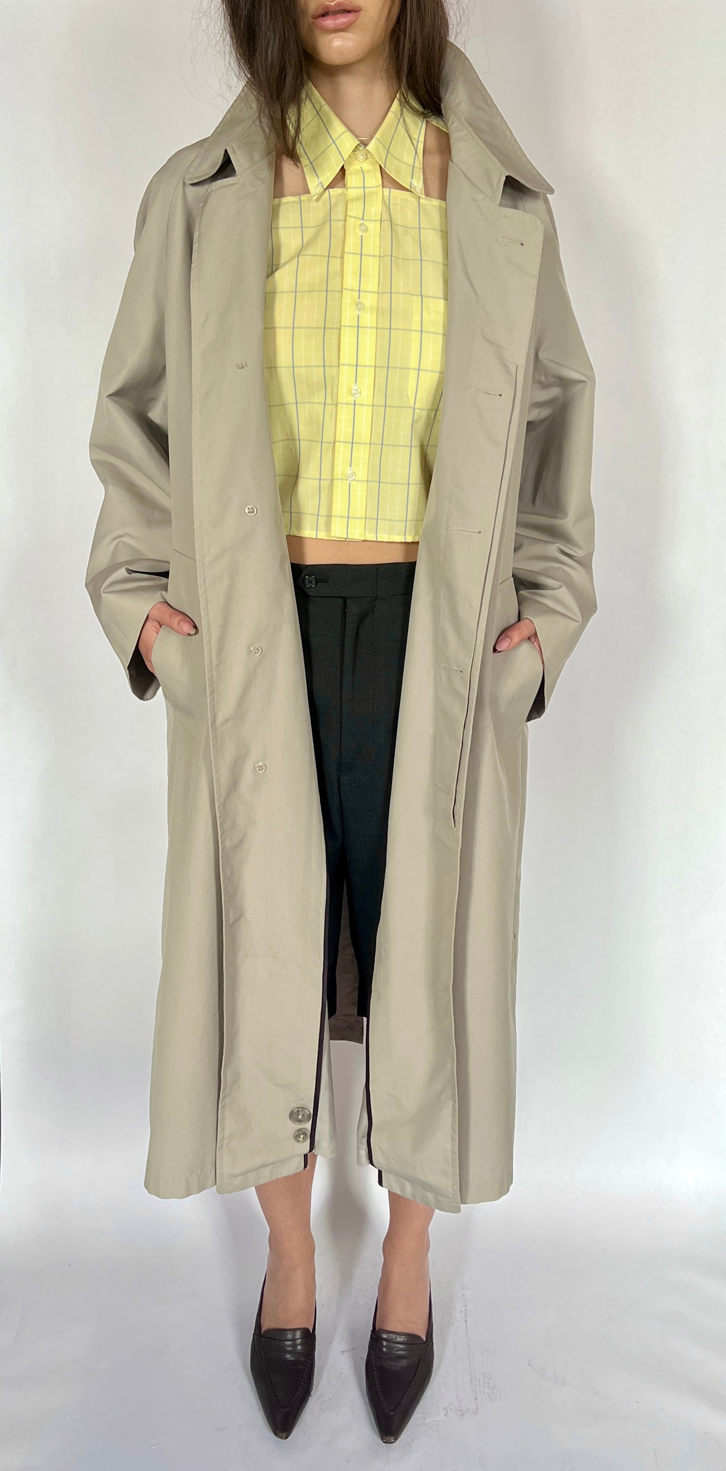 1980S CHRISTIAN DIOR OVERSIZED TRENCH COAT, DEW