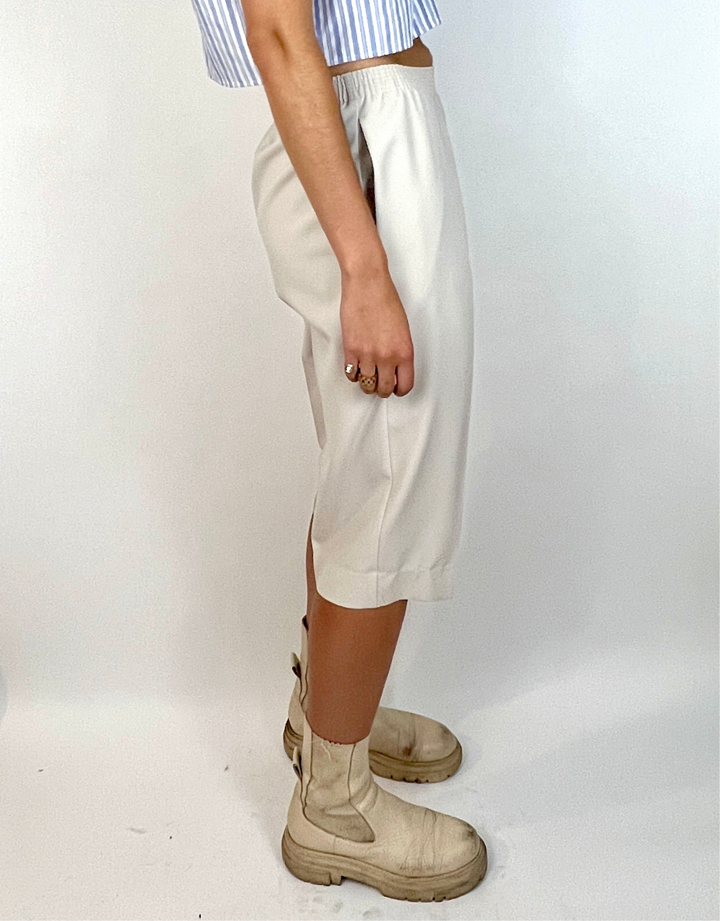 CUSTOM VTG LONG BERMUDA SHORTS, SILT