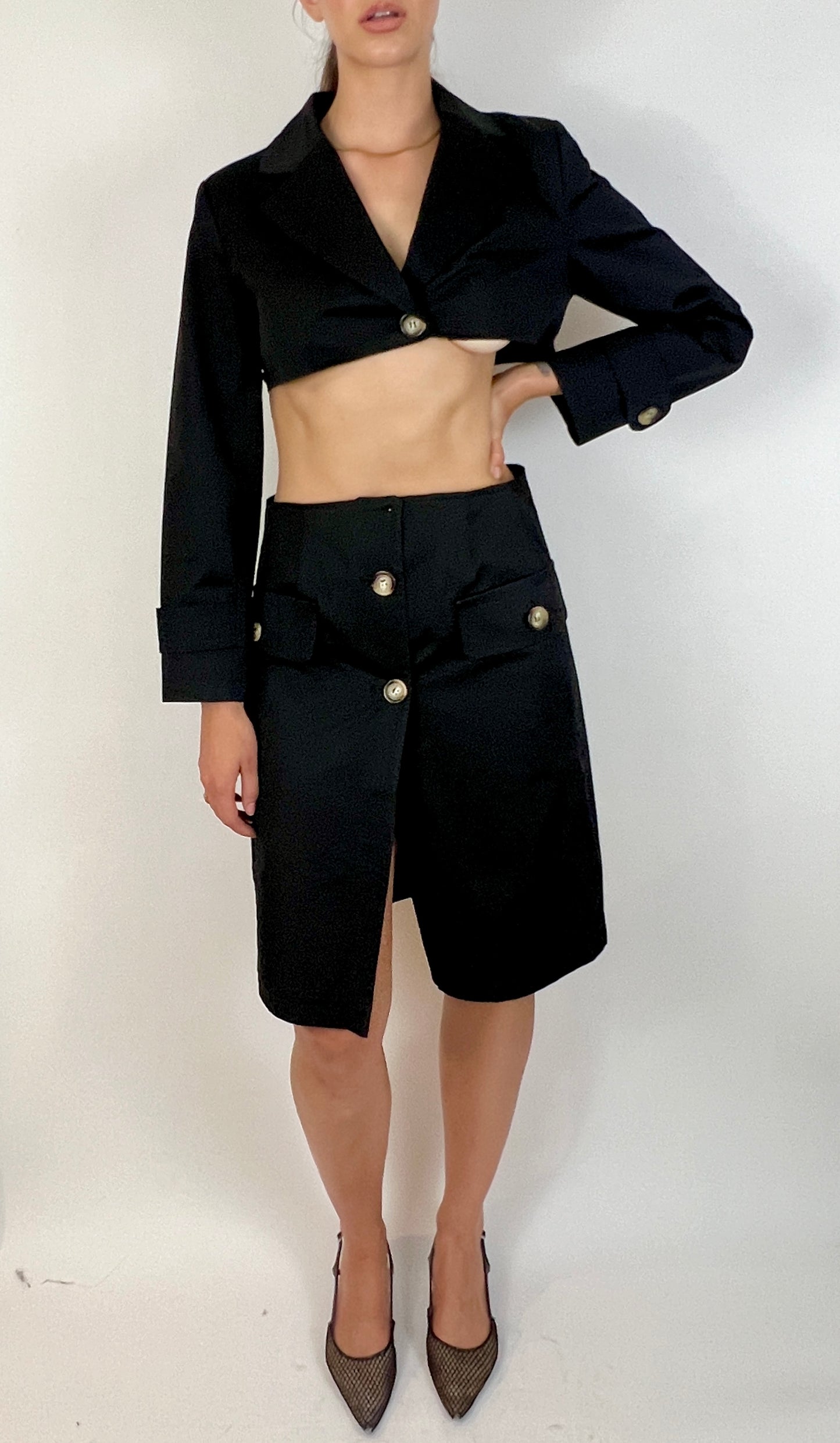 CUSTOM VTG TRENCH, NIOR. A-LINE SKIRT