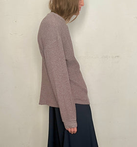 1980S OVERSIZED HENLEY, TAUPE
