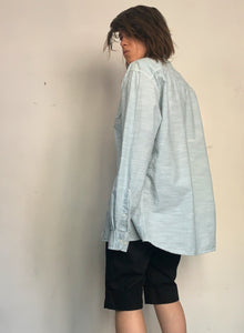 COTTON OVERSIZED OXFORD, CHAMBRAY