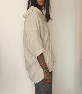 OVERSIZED LINEN OXFORD, BLONDE