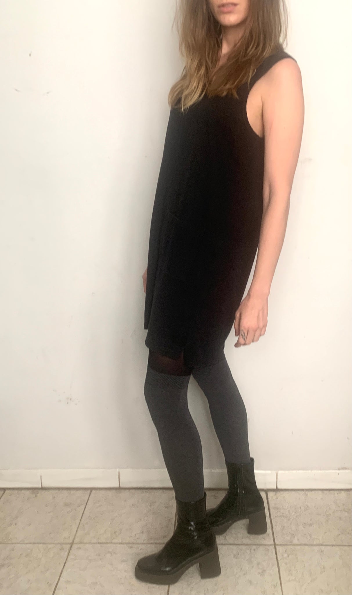 COTTON KNIT OBSIDIAN JUMPER