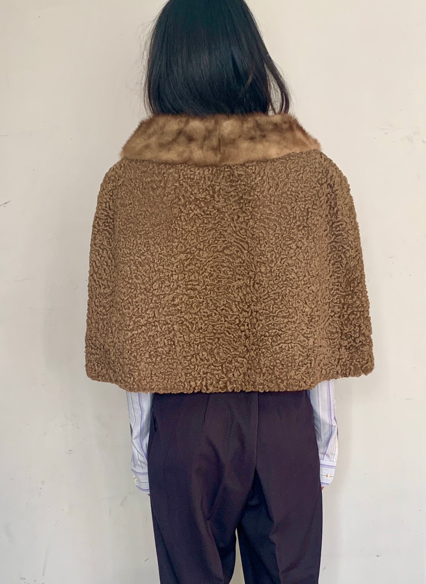 WWII ERA PERSIAN WOOL CAPE