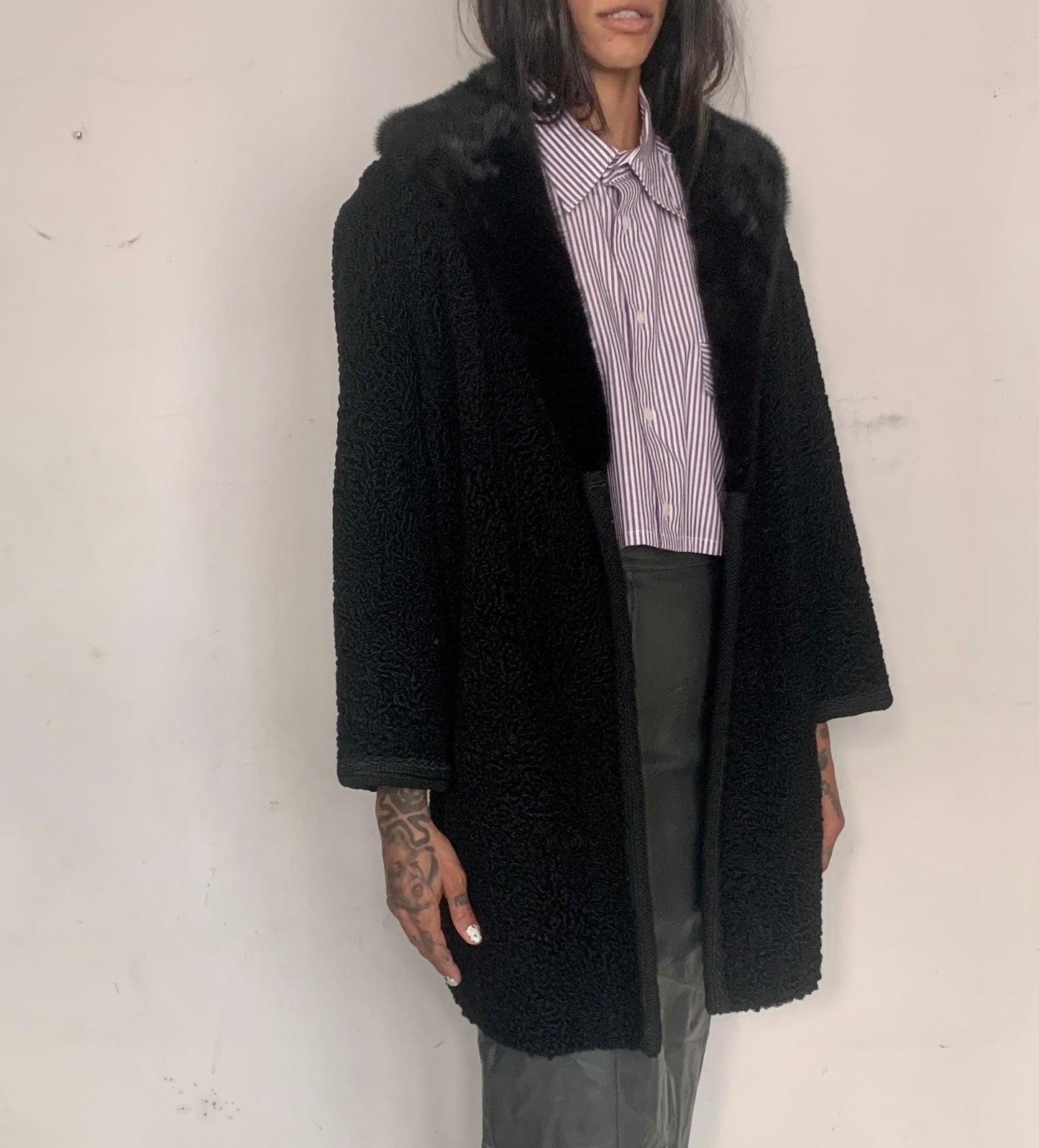 WWII ERA PERSIAN WOOL SWING COAT