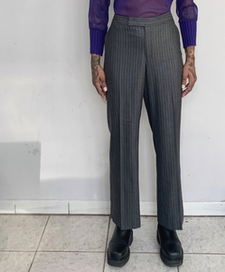 COTTON & WOOL STRIPED SUIT