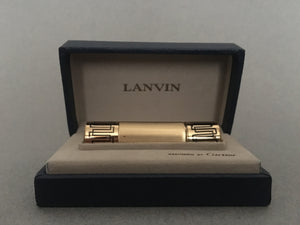 LANVIN BRASS PERFUME BOTTLE & BOX
