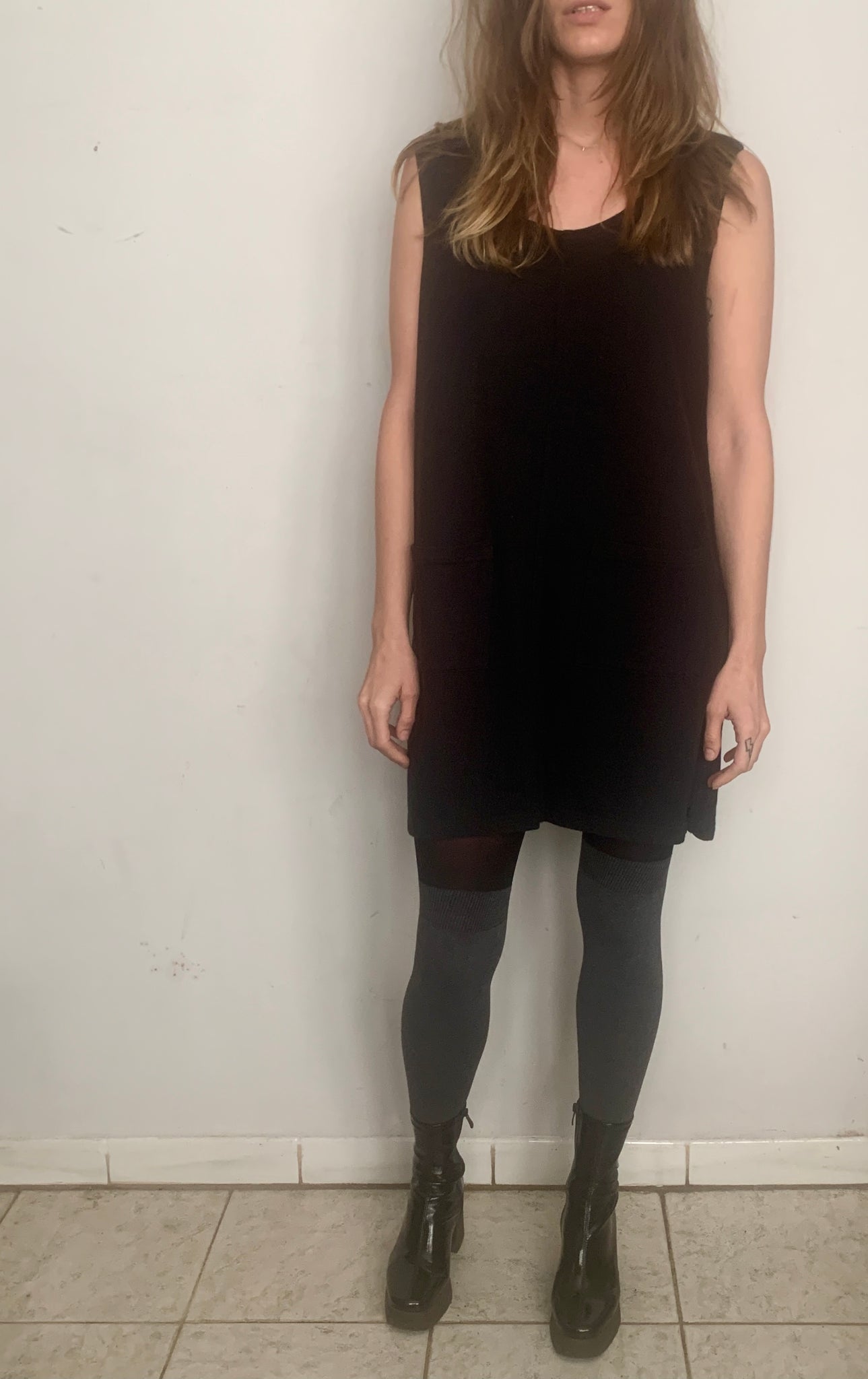COTTON KNIT OBSIDIAN JUMPER