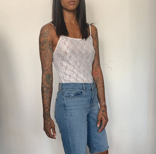 ICEY SHEER LACE CAMISOLE