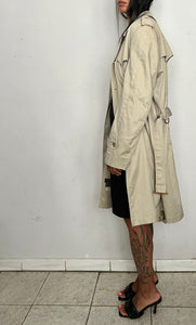 80S DIOR OVERSIZED TRENCH, GREIGE