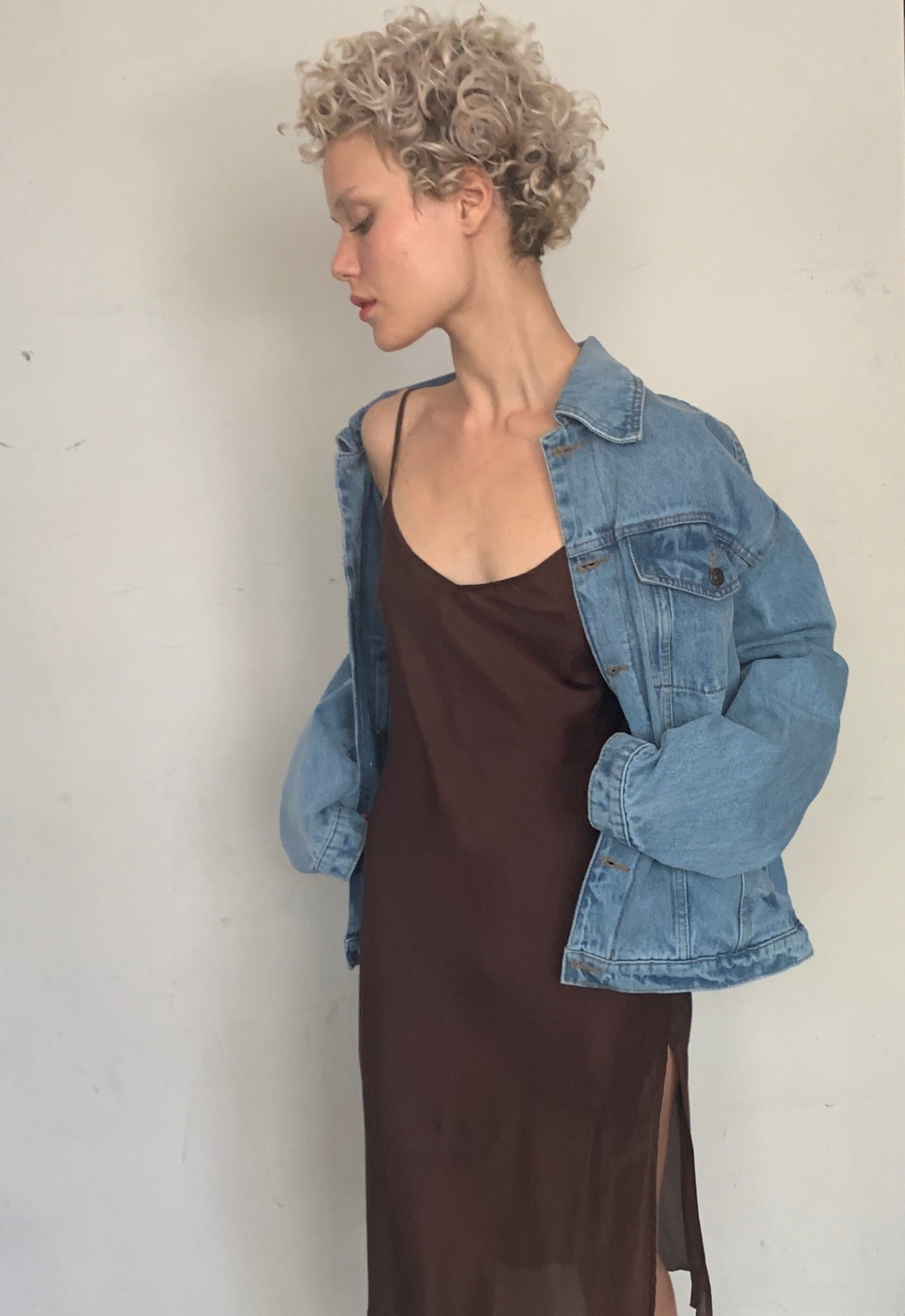 OVERSIZED DENIM UTILITY JACKET, SKY