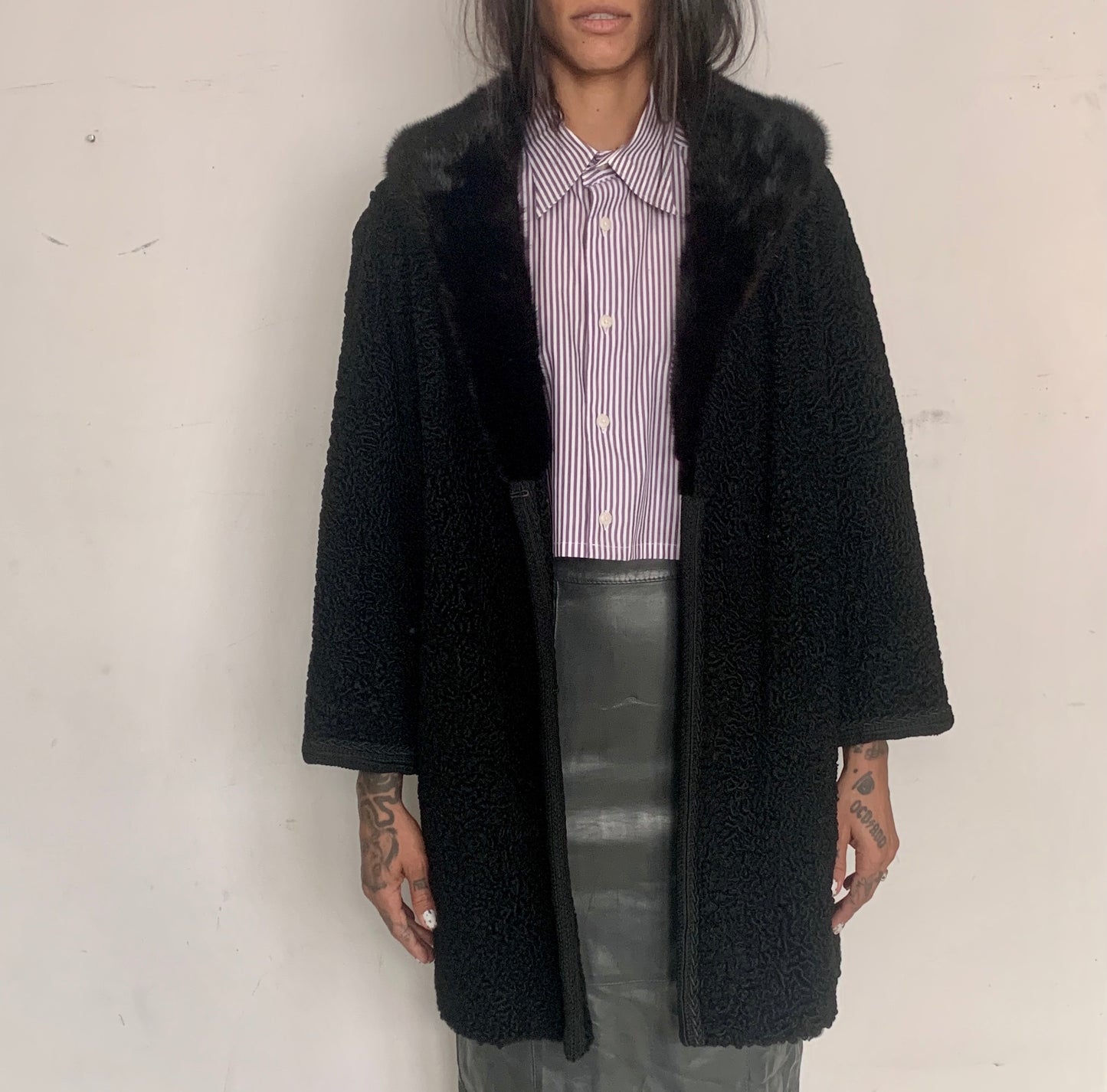 WWII ERA PERSIAN WOOL SWING COAT