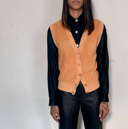 GRANDPA'S SWEATER VEST, TOFFEE