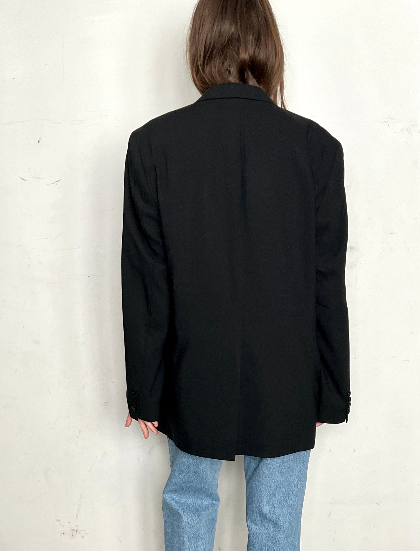 80S HUGO BOSS OVERSIZED BLAZER, INK