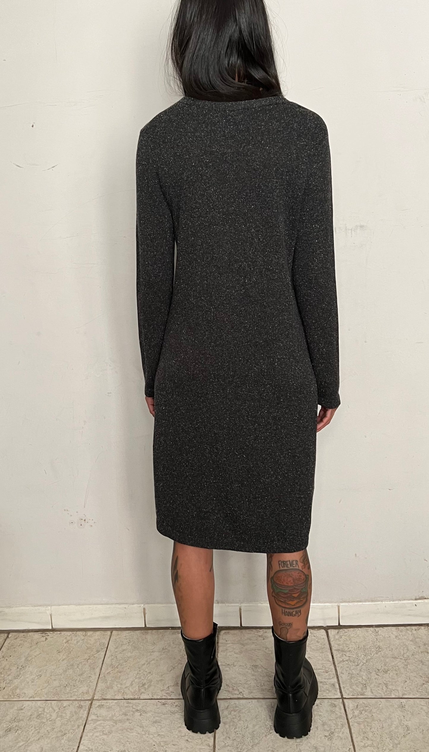 BILLOWY SLINKY MIDI DRESS, ASHTRAY